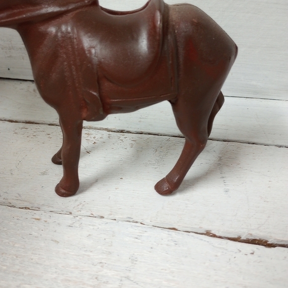 Vintage Cast Iron Donkey Mule Burro Coin Bank. - Picture 3 of 9